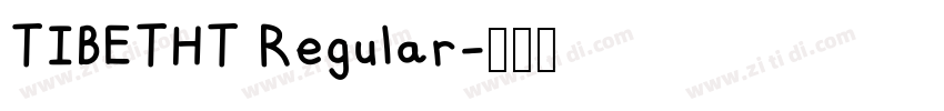 TIBETHT Regular字体转换